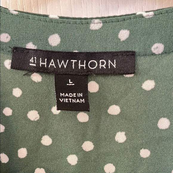 41 Hawthorn Green Polka Dot Blouse - Picture 2 of 7